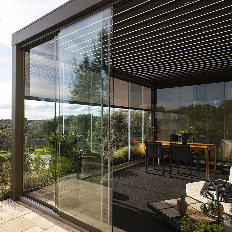 Glasschiebeelemente Wintergarten